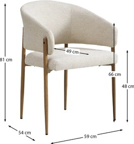 Eiken Eetkamerstoel Met Armleuningen
