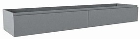 Mondiaz FOGE wastafelonderkast - 190x45x25cm - 2 lades - softclose - Plata M44214Plata