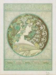 Kunstreproductie Green Garden Ivy, Alfons Mucha