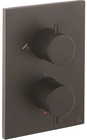 Crosswater MPRO Crossbox Douchekraan - inbouw - thermostatisch - 3 functies - incl. inbouwdeel - zwart mat SW451376/SW408404