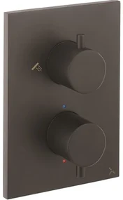 Crosswater MPRO Crossbox Douchekraan - inbouw - thermostatisch - 3 functies - incl. inbouwdeel - zwart mat SW451376/SW408404