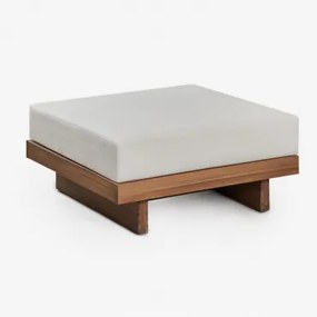 Dailin Tuinpoef In Acaciahout Gardenia Wit - Sklum
