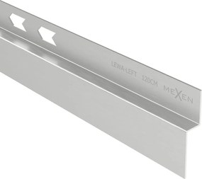 Mexen Line-B wandafschotlijst 120 cm links, inox - 181002120L