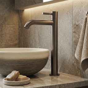 Saniclear Antique verhoogde toiletkraan verouderd messing