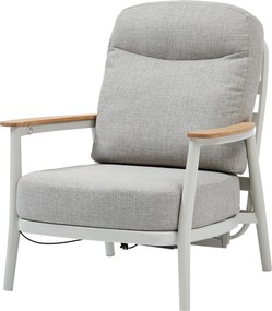 Savanna verstelbare lounge tuinstoel aluminium latte