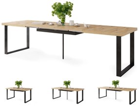 AVELLA Artisan Eik - LOFT TAFEL VOOR WOONKAMER/EETKAMER UITKLAPBAAR TOT 3,1 m!