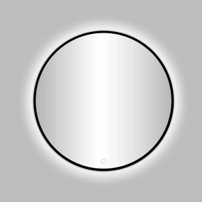 Best-Design Nero Venetië ronde spiegel zwart incl. LED verlichting Ø 120 cm