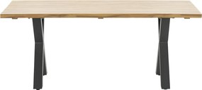 Garden Impressions Zadar tuintafel 180x100 donker grijs - X-frame