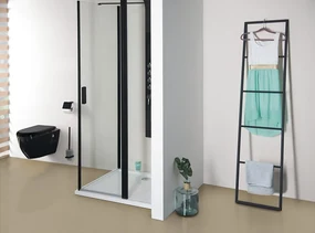 Sapho Industrial handdoekrek mat zwart 170x42cm