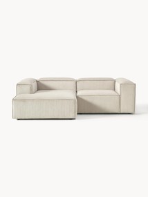 Modulaire hoekbank Lennon (3-zits) van corduroy