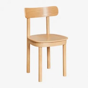 Set Van 4 Eettafelstoelen Van Hout Taleri Eikenhout - Sklum
