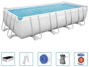 Bestway Zwembadset Power Steel rechthoekig 488x244x122 cm
