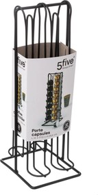 5Five Koffie Capsulehouder Zwart - Voor 32 Capsules - Metaal