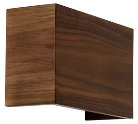 Smart wandlamp met dimmer walnoot hout 24 cm incl. Wifi G9 - Otan Landelijk G9 Binnenverlichting Lamp