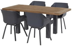 Set van 2 - Hartman Sophie Element dining armstoel - Xerix- Alu poot