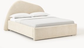 Bouclé gestoffeerd bed Gary