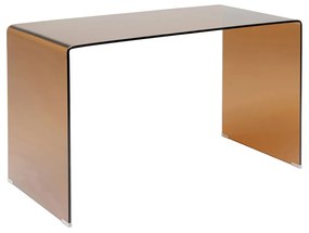 Kare Design Visible Amber Bureau Van Gebogen Glas - 125 X 60cm.