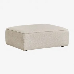 Cardea Gestoffeerde Modulaire Bankpoef Crèmebeige Boucléstof - Sklum