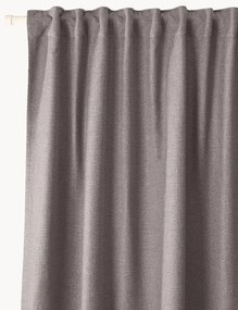 Ondoorzichtig gordijn Jensen met multiband, 2 stuks