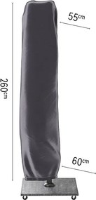Platinum AeroCover - Zweefparasolhoes - H260x55/60cm - Water- en windbestendig