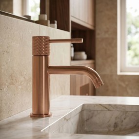 Wastafelkraan Rea Venti Brush Copper Low