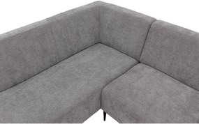 Goossens Hoekbank Tiolo Met Relaxfunctie En Hoofdsteun grijs, stof, 3-zits, modern design met ligelement links
