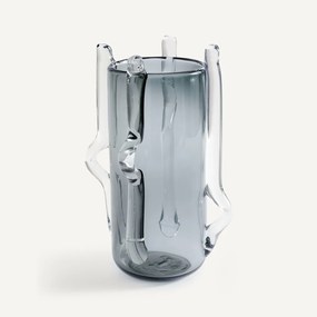 Handgeblazen glazen vaas, hoogte 36 cm, MALTINTO