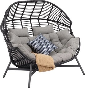 Aluminium ligbed voor 2 personen Tulum Garden Point antraciet