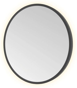 Hotbath &More Round spiegel 40cm geborsteld zwart PVD