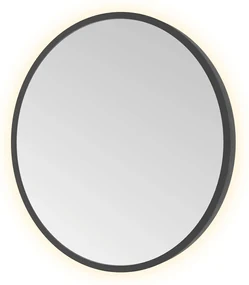 Hotbath &More Round spiegel 40cm geborsteld zwart PVD