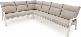 Pacific hoek loungeset 4 delig aluminium latte