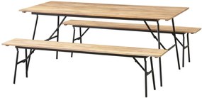 The Outsider Picknickset Inklapbaar - Vernon - 180 cm - Acacia - Garden Interiors