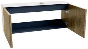 Mondiaz Joya 100cm toiletmeubel dusk met wastafel faye midden zonder kraangat talc