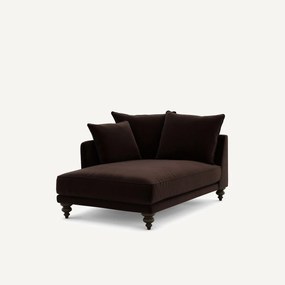 Longchair in fluweel, Lazare