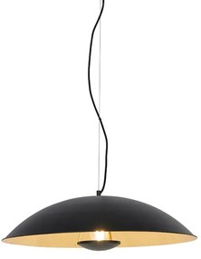 Vintage hanglamp zwart met goud 60 cm - Emilienne