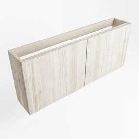 Mondiaz FOWY fonteinonderkast - 90x22x50cm - 2 deuren - push to open - softclose - Light Brown Grey FOWYTO90LBG2D