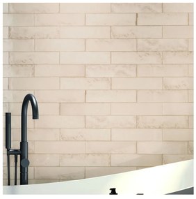 Wandtegel 7,5x30 Cm Cifre Drop Ivory Glans RBT147