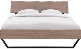 Goossens Bedframe Slade, Bedframe 180 x 220 cm hoofdbord organisch