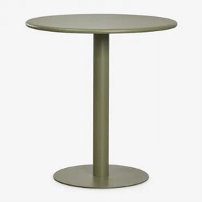 Ronde Tuintafel Ø70 Cm Van Ijzer Mizzi Groen – Intens Olijf - Sklum