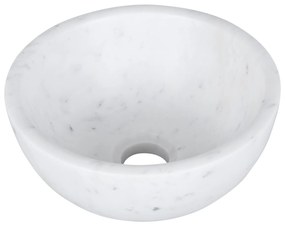 Differnz Ruz waskom 25x11.5cm milky marble marmer