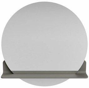 Mondiaz Spot spiegel rond Ø70cm met planchet smoke