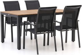 + 15% kassakorting | Diningset Forza | 4 personen polywood | Tuinset stapelbaar | 5-delig | Kees Smit Tuinmeubelen