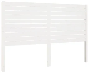 vidaXL Hoofdbord 156x4x100 cm massief grenenhout wit