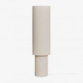Staande Lamp Van Linnen En Ijzer Gioura Beige – Linnen & ↑125 Cm - Sklum