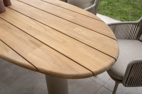 Taste by 4 Seasons Estate tuintafel amber met teak blad in mangovorm 240 x 105 cm Tuintafel   houtkleur weerbestendig