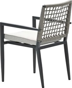 Garden Impressions Burela tuinstoel taupe - 4 stuks