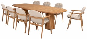 4 Seasons Outdoor Samos dining chair teak  Tuinstoel    beige weerbestendig