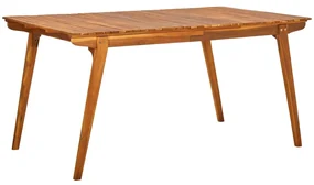 vidaXL Tuintafel 150x90x75 cm massief acaciahout