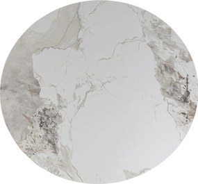 Kare Design Cono Ronde Eettafel Marmerlook 120 - 120 X 120cm.