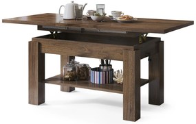 ASTORIA elegant noten, opklapbare salontafel